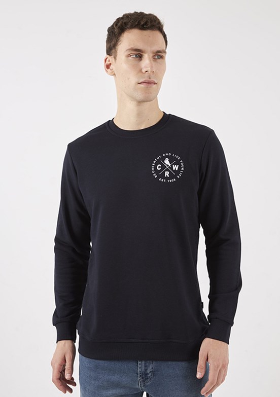 THE CROW Çok Renkli Unisex O Yaka Sweatshirt