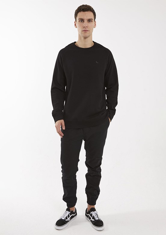 THE CROW Siyah Unisex O Yaka Sweatshirt