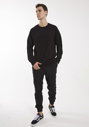 THE CROW Siyah Unisex O Yaka Sweatshirt