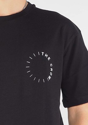 THE CROW The Crow Time - TC9004 Erkek Siyah Relax T-Shirt