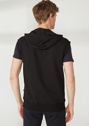 THE CROW Siyah Unisex Örme Yelek