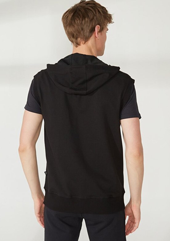 THE CROW Siyah Unisex Örme Yelek