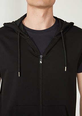 THE CROW Siyah Unisex Örme Yelek