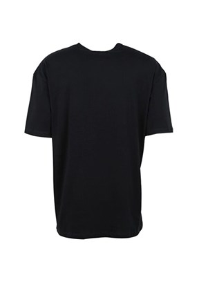 THE CROW - TC9011 Erkek Siyah Relax T-Shirt
