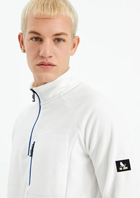 THE CROW Beyaz Unisex Polar Sweatshirt