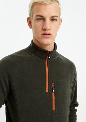 THE CROW Yeşil Unisex Polar Mont