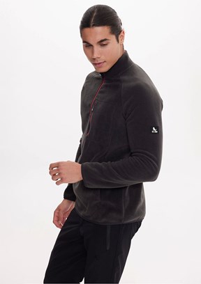 THE CROW Antrasit Unisex Fermuarlı Sweatshirt