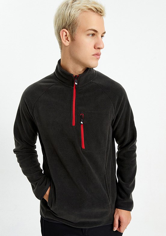 THE CROW Antrasit Unisex Polar Sweatshirt