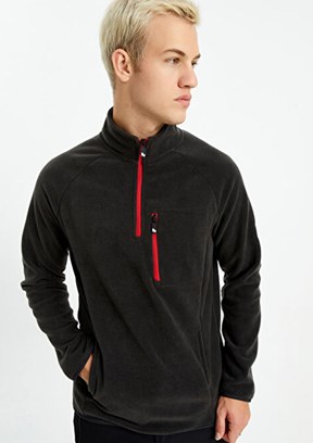 THE CROW Antrasit Unisex Polar Sweatshirt