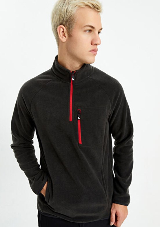 THE CROW Antrasit Unisex Polar Sweatshirt