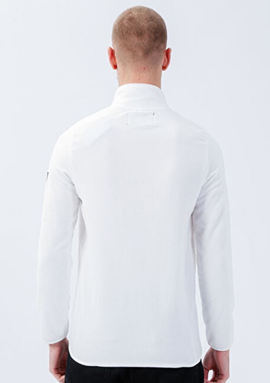 THE CROW Beyaz Unisex Polar Mont