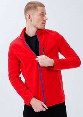 THE CROW Kırmızı Unisex Polar Mont