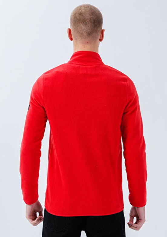 THE CROW Kırmızı Unisex Polar Mont