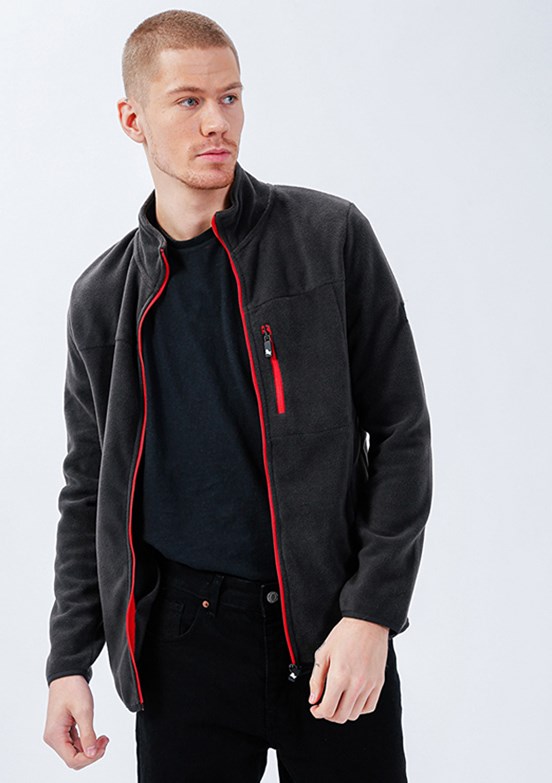 THE CROW Antrasit Unisex Polar Mont
