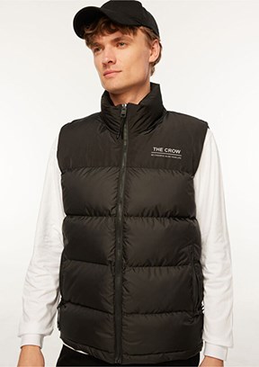 THE CROW Siyah Unisex Şişme Yelek
