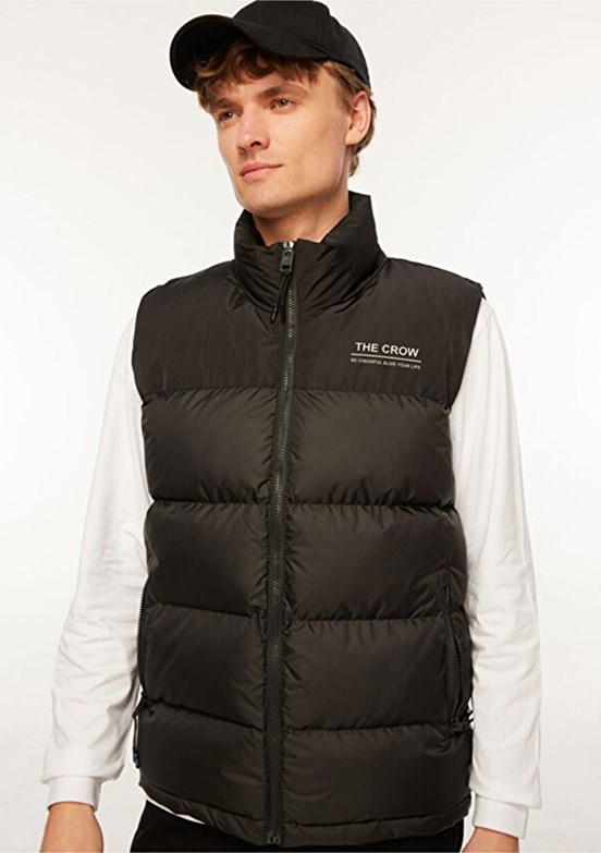 THE CROW Siyah Unisex Şişme Yelek