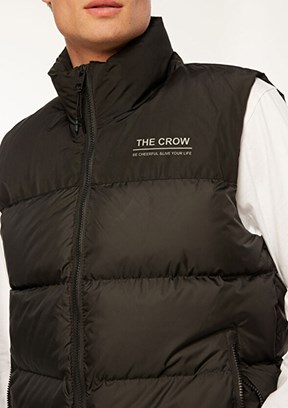 THE CROW Siyah Unisex Şişme Yelek