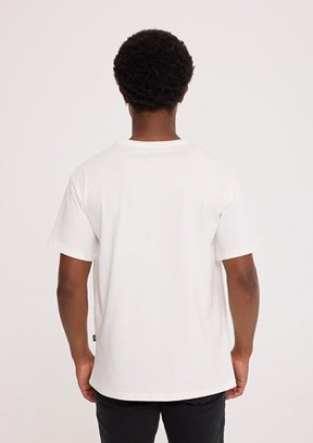 THE CROW Sun - TC9032 Erkek Beyaz Basic T-Shirt