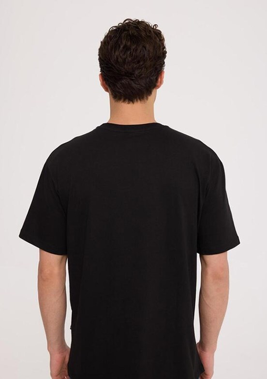 THE CROW Sun - TC9032 Erkek Siyah Basic T-Shirt