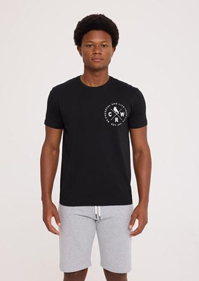 THE CROW Live - TC5306 Erkek Siyah Baskılı T-Shirt
