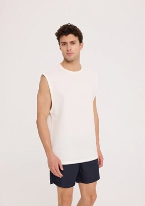 THE CROW Sleeve - TC2970 Unisex Beyaz Atlet T-Shirt