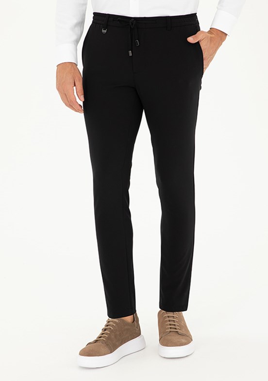 PİERRE CARDİN Siyah Erkek Regular Pantolon