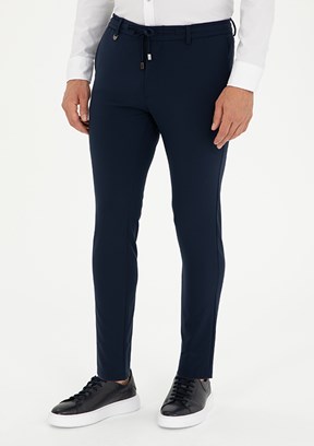 PİERRE CARDİN Erkek Lacivert Regular Pantolon