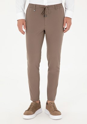 PİERRE CARDİN Erkek Bej Regular Pantolon