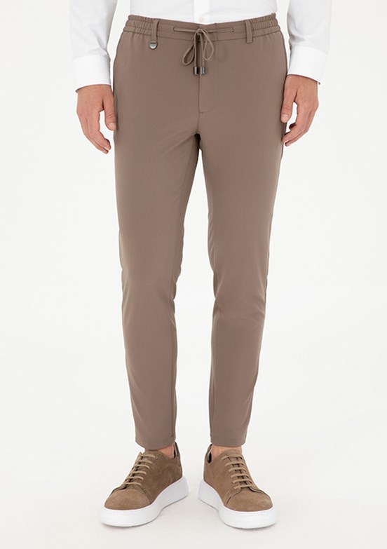 PİERRE CARDİN Erkek Bej Regular Pantolon