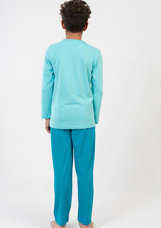 VİENETTA Yeşil Erkek Çocuk Pijama Takımı