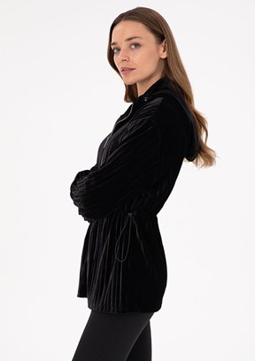 PİERRE CARDİN Siyah Kadın Cropped Sweatshirt