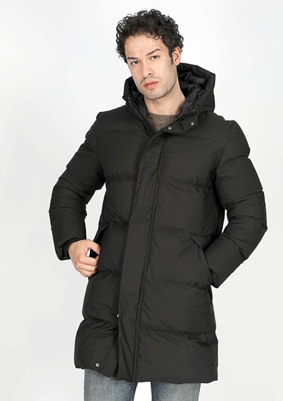 LEE COOPER Siyah Erkek Parka Mont