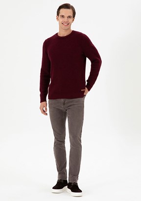 US POLO ASSN Kahverengi Erkek Slim Jean Pantolon