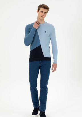US POLO ASSN Mavi Erkek Straight Jean Pantolon
