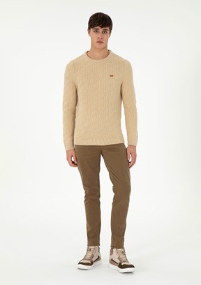 US POLO ASSN Sarı Erkek Slim Jean Pantolon