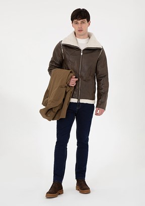 US POLO ASSN Yeşil Erkek Regular Kaban