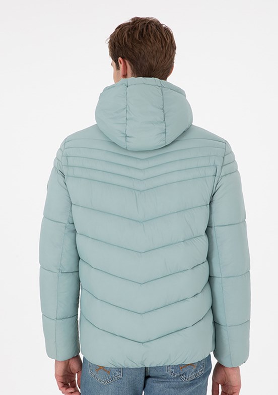 US POLO ASSN Yeşil Erkek Basic Mont