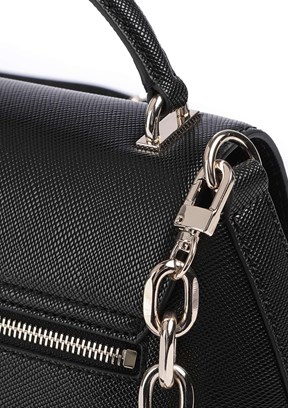 GUESS ECO GLORIANA 2 COMP - HWEZG951220 Kadın Siyah El Çantası