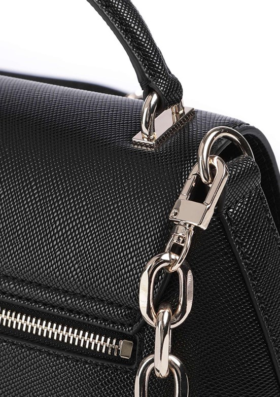 GUESS ECO GLORIANA 2 COMP - HWEZG951220 Kadın Siyah El Çantası