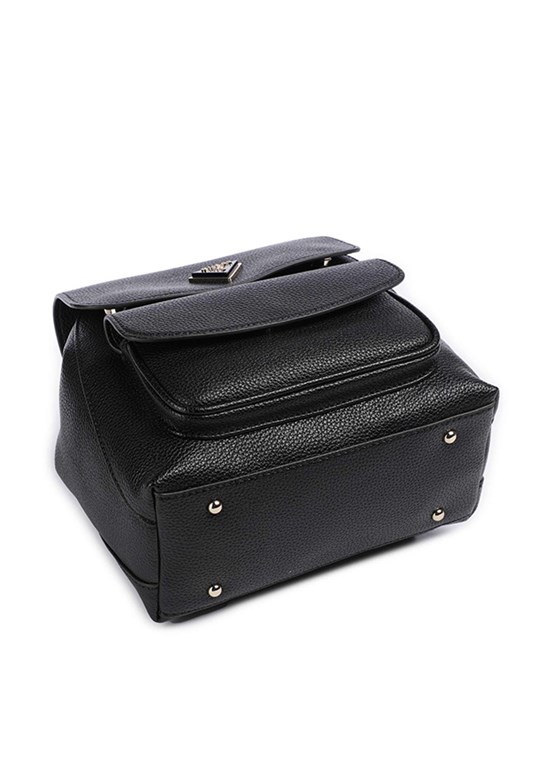 GUESS CRESIDIA SMALL FLAP - HWBG9349310 Kadın Siyah Sırt Çantası