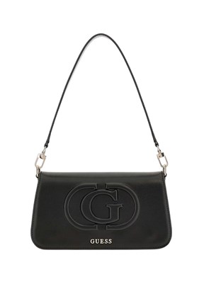 GUESS ECO MIETTA FLAP SHOU - HWEVG951320 Kadın Siyah Omuz Çantası