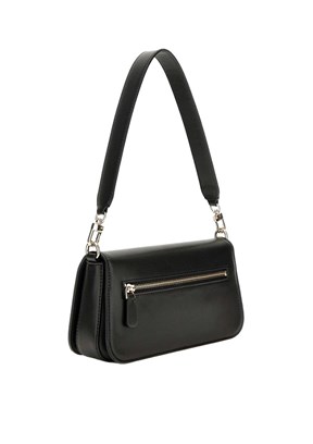 GUESS ECO MIETTA FLAP SHOU - HWEVG951320 Kadın Siyah Omuz Çantası