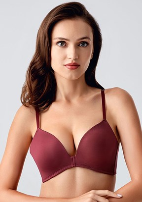 NEW BRA Bordo Kadın Destekli Sütyen