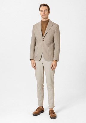 SÜVARİ Bej Erkek Slim Ceket