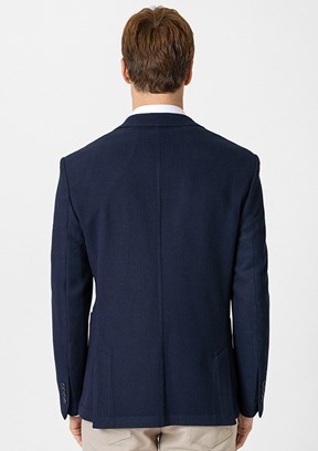 SÜVARİ Lacivert Erkek Slim Ceket