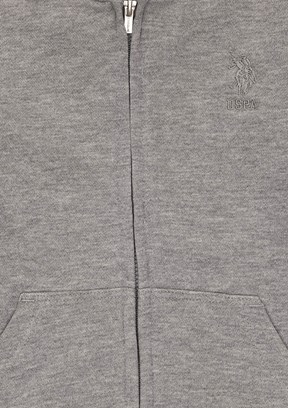 US POLO ASSN Gri Erkek Çocuk Basic Sweatshirt