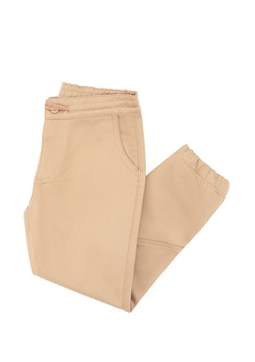 US POLO ASSN Bej Kız Çocuk Mom Pantolon