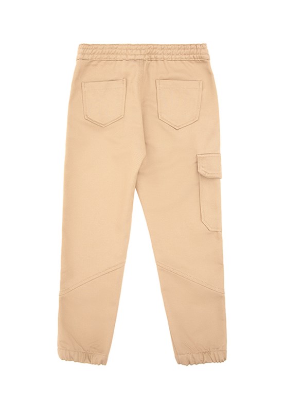 US POLO ASSN Bej Kız Çocuk Mom Pantolon