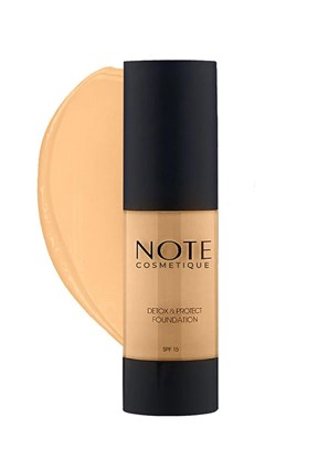 NOTE Detox & Protect 04 Sand Canlandırıcı Etkili SPF 15 Kapatıcı Fondöten