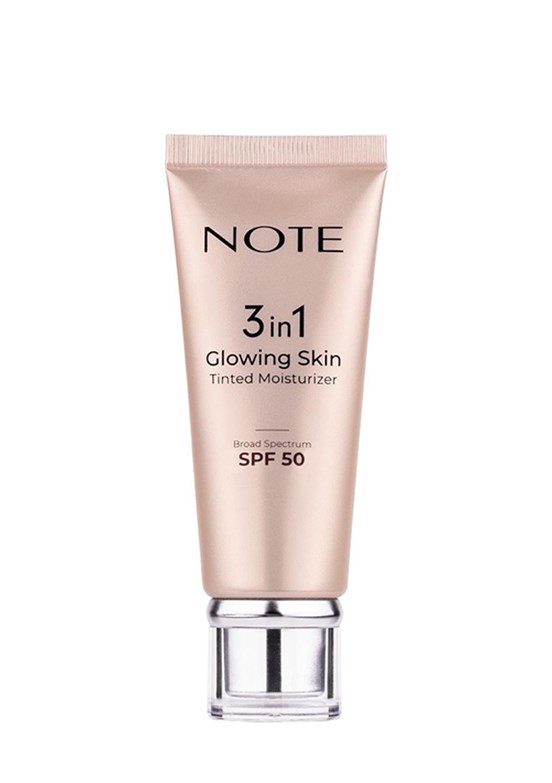 NOTE 3 in 1 Glowing Skin Tinted Moisturizer 50 SPF Işıltılı Aydınlatıcı Krem